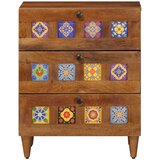  Noćni ormar s ladicama Smeđa 50 x 33 x 62 cm Čvrsto drvo manga | shoptok.hr