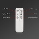 BRILO led prigušiva plafonska lampa frame 2xLED/20W/230V 2700-6500K + daljinski upravljač | Eponuda.com