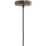 Light & Living Temno rjava viseča svetilka s tekstilnim senčilom ø 22 cm Dania – | Shoptok.si