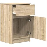 vidaXL Nočna omarica sonoma hrast 39x35x65 cm inženirski les | Shoptok.si