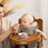 Baboo Silicone Bowl silikonska zdjelica s vakuumskim držačem Au Naturale, 6m+ 1 kom | shoptok.hr