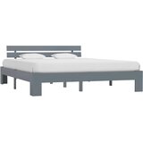  Okvir za krevet od masivne borovine sivi 180 x 200 cm | shoptok.hr