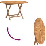  Sklopivi vrtni stol Ø 110 x 75 cm od masivne tikovine | Eponuda.com