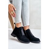 S. BARSKI Suede Low Ankle Boots With Flat Heel Insulated D&A | Shoptok.si
