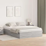  Krevet za pohranu Siva Sonoma 135x190 cm
