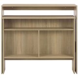 vidaXL Barski stol s 2 stolne ploče boja hrasta 130 x 40 x 120 cm | shoptok.hr