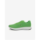 Tommy Hilfiger Green Men Sneakers Lightweight Runner Knit Flag - Men | Eponuda.com