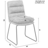 Bessagi Home stol kona, siva | Shoptok.si