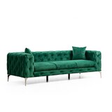 Balcab Home Tamno zelena baršunasti sofa 237 cm Como – Cijene