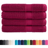 Furnova Premium brisače za savno SOLUND 4 kosi bordo 80x200 cm 600 g/m2, (21916593) | Shoptok.si