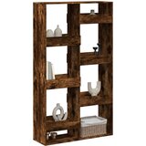 vidaXL Pregrada za prostor dimljen hrast 100x33x175 cm inž. les | Shoptok.si