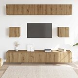  6-dijelni zidni TV ormarić Artisan hrast izrađen od drva | shoptok.hr