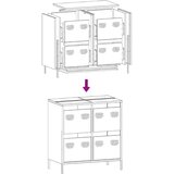 vidaXL Komoda antracit 68x39x73,5 cm od hladno valjanog čelika | shoptok.hr
