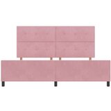  Krevet Ružičasti 200x200 cm Baršun | shoptok.hr