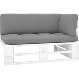  Kutna vrtna sofa od paleta od bijelo impregnirane borovine | shoptok.hr