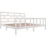  Posteljni okvir bel iz borovine 200x200 cm, (20644935) | Shoptok.si
