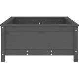  Vrtna sadilica siva 82,5 x 82,5 x 39 cm od masivne borovine | shoptok.hr