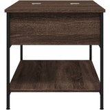  Stolić za kavu smeđa boja hrasta 100x50x50 cm od drva i metala | shoptok.hr