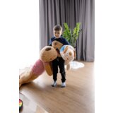 Kondela Plišasti pes, rjava/rdeče črte, 140 cm, REXO tip 3 | Shoptok.si