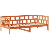  Set dnevnog kreveta s krovom voštano smeđi 80x200 cm borovina | shoptok.hr