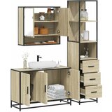 vidaXL 3-dijelni set kupaonskog namještaja boja hrasta sonome drveni | shoptok.hr
