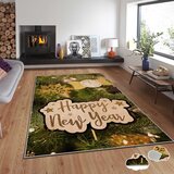 Conceptum Hypnose tepih s novogodišnjim motivima Asr-Crpt-100, Pravougaoni, 100 x 140 cm, Šareni | Eponuda.ba