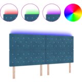  LED vzglavje z LED lučmi Diamantni Temno modra 100 cm Žamet, (5000043899) | Shoptok.si