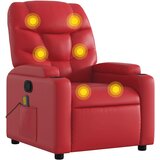 Maison Chic masažni naslanjač - Relax naslanjač rdeče umetno usnje, (22134764) | Shoptok.si