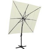 vidaXL Senčnik aluminij peščen 250x250 cm Cene