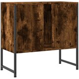 vidaXL Ormarić za umivaonik boja dimljenog hrasta 60x33x60 cm drveni | shoptok.hr