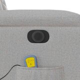  Električni masažni naslonjač od tkanine oblačnosivi | shoptok.hr