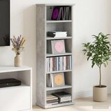Cd ormar Betonska siva 60 x 17 x 92 cm Konstruirano drvo | shoptok.hr