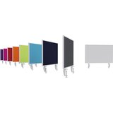 magnetoplan namizna predelna stena variopin, bela tabla/klobučevina, širina 800 mm, sive barve | Shoptok.si