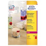 Avery Zweckform Odstranljive neon rdeče etikete 210 x 297 mm Cene