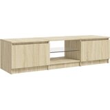 TV ormarić s LED svjetlima boja hrasta sonome 140x40x36 cm | shoptok.hr