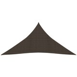  Senčno jadro 160 g/m² rjavo 5x7x7 m HDPE, (20965615) | Shoptok.si