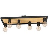 Eglo plafonjera CONSETT 6xE27 78 cm crna drvo 43724 Cene
