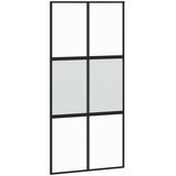  Klizna vrata s priborom 102,5x205 cm kaljeno staklo i aluminij | shoptok.hr
