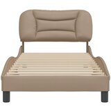  Okvir za krevet s uzglavljem cappuccino 90x190 cm umjetna koža | shoptok.hr