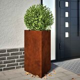 Vrtne žardinjere 2 kom trokutaste 50x43x75 cm Pohabani čelik | shoptok.hr