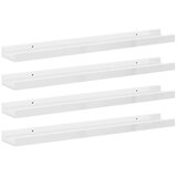  Zidne police 4 kom visoki sjaj bijele 60 x 9 x 3 cm | Eponuda.ba