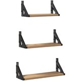 vidaXL Set zidnih polic 3 kosi Artisan Oak | Shoptok.si