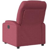  Električni naslonjač od tkanine crvena boja vina | shoptok.hr