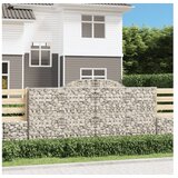 vidaXL Lučne gabionske košare 25kom 300x50x140/160cm pocinčano željezo | shoptok.hr