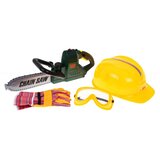  Dječji veliki set - motornih pila, rukavice, naočale i kaciga - zeleno/žuta | Shoptok.si