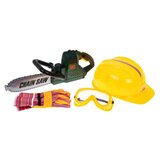  Dječji veliki set - motornih pila, rukavice, naočale i kaciga - zeleno/žuta | shoptok.hr
