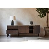 Unique Furniture Temno rjava TV omarica v hrastovem dekorju 160x55 cm Arun – | Shoptok.si