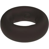Pulselock Cocktura - pikčast silikonski obroček za penis (črn) - 27 mm | Shoptok.si