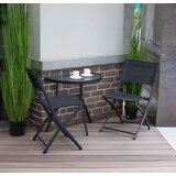  Polukružni vrtni stakleni stol 70x43 cm Slike