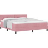  Boxspring Krevet s Madracem Ružičasti Super King Baršun | shoptok.hr